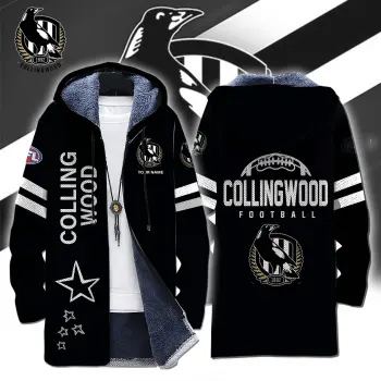 Collingwood Magpies Fleece Wind Jacket - LIMITED EDITION