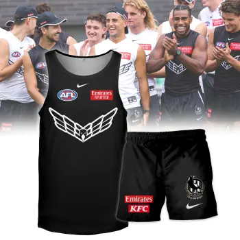 Collingwood Magpies Combo Black Jersey + Short 2024