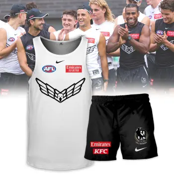 Collingwood Magpies Combo White Jersey + Short 2024