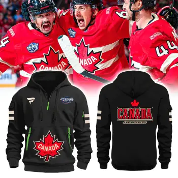 Canada Fanatics Black 2025 4 Nations Face Off Hoodie Limited