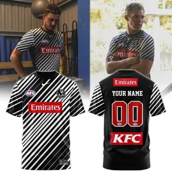 Collingwood Football Club Warm Up Combo Tshirt | Cap | Jogger