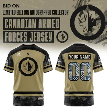 _ Winnipeg Jets Canadian Armed Forces Combo Tshirt | Cap | Jogger