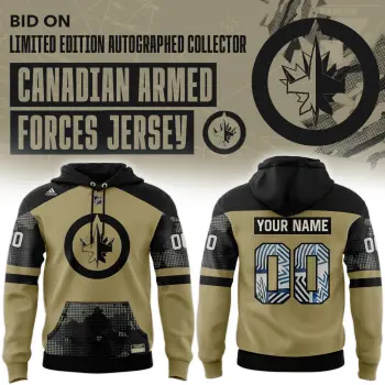 _ Winnipeg Jets Canadian Armed Forces Combo Hoodie | Cap | Jogger