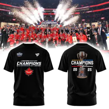 Canada Fanatics Steel 2025 4 Nations Face Off Champions Combo Tshirt | Cap | Jogger v2