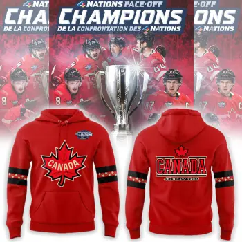 Canada Fanatics Red 2025 4 Nations Face Off Seize Fleece Pullover Hoodie