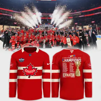 Canada Fanatics Steel 2025 4 Nations Face Off Champions Combo Hockey Jersey (Buy Combo and Save $20)