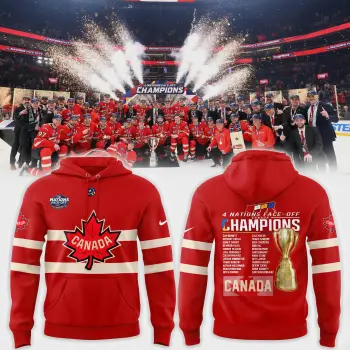 Canada Fanatics Steel 2025 4 Nations Face Off Champions Combo Hoodie | Cap | Jogger v7