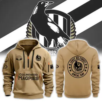Collingwood Magpies Anzac Day Premium Hoodie