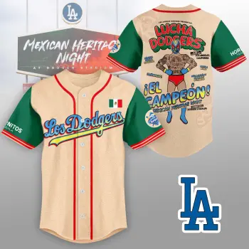 _  Los Angeles Dodger Mexican Heritage Combo Jersey
