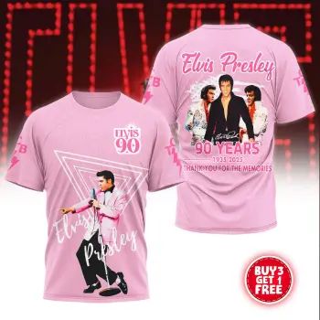 Premium Elvis Presley 3D  T-Shirt