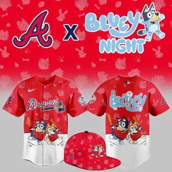 Atlanta Braves Bluey Night Version Special Jersey