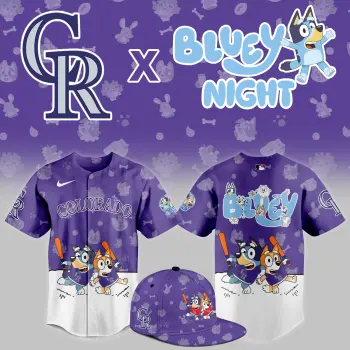 Colorado Rockies Bluey Night Version Special Jersey