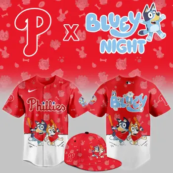 Philadelphia Phillies Bluey Night Version Special Jersey