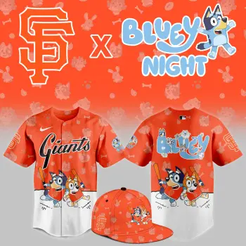 San Francisco Giants Bluey Night Version Special Jersey