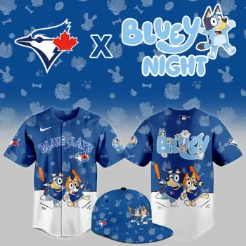 Toronto Blue Jays Bluey Night Version Special Jersey