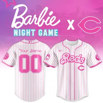 Cincinnati Reds Barbie Night Special Jersey - CUSTOMIZED