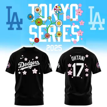 _Los Angeles Dodgers OHTANI Tokyo Series 2025 Black Combo Tshirt | Cap | Jogger v2