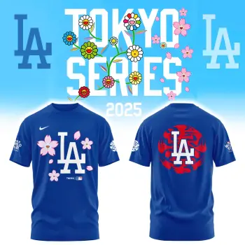 _Los Angeles Dodgers Tokyo Series 2025 Navy Combo Tshirt | Cap | Jogger v2