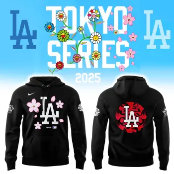 _Los Angeles Dodgers Tokyo Series 2025 Black Combo Limited Edition Hoodie | Jogger | Cap v2