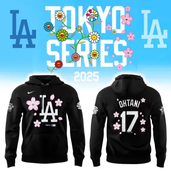 _Los Angeles Dodgers OHTANI Tokyo Series 2025 Black Combo Limited Edition Hoodie | Jogger | Cap