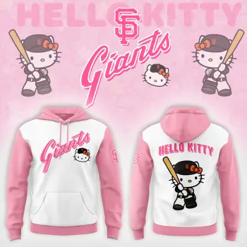 San Francisco Giants x Hello Kitty Pink Hoodie
