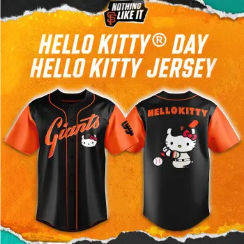 San Francisco Giants x Hello Kitty Version 2025 Jersey | Black