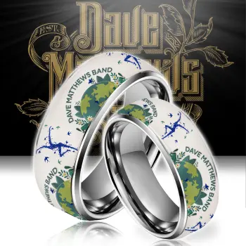 Premium DMB Silver Tungsten Rings V3